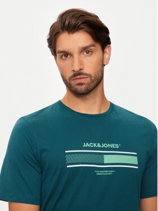 Jack & Jones T-Shirt South 12256784 Zielony Standard Fit