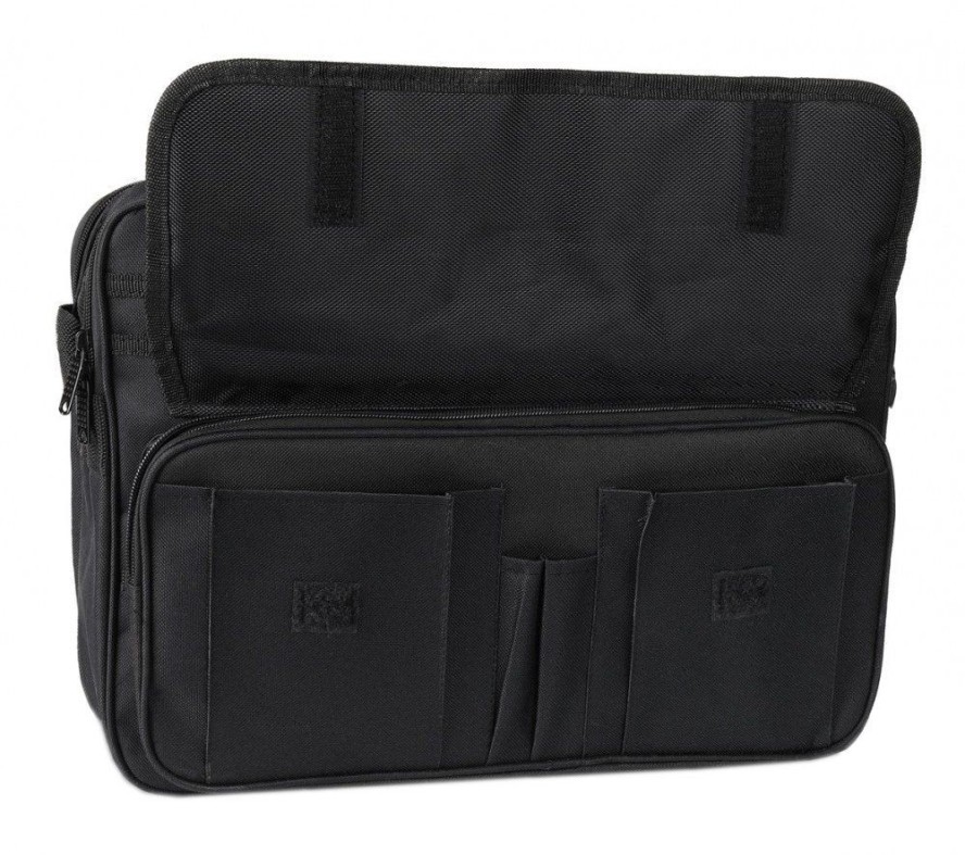 Torba Miejska Czarna na Laptopa, Pako Jeans, Mieszcząca A4, na Ramię