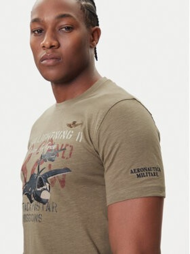 Aeronautica Militare T-Shirt 252TS2472UJ00708 Khaki Regular Fit