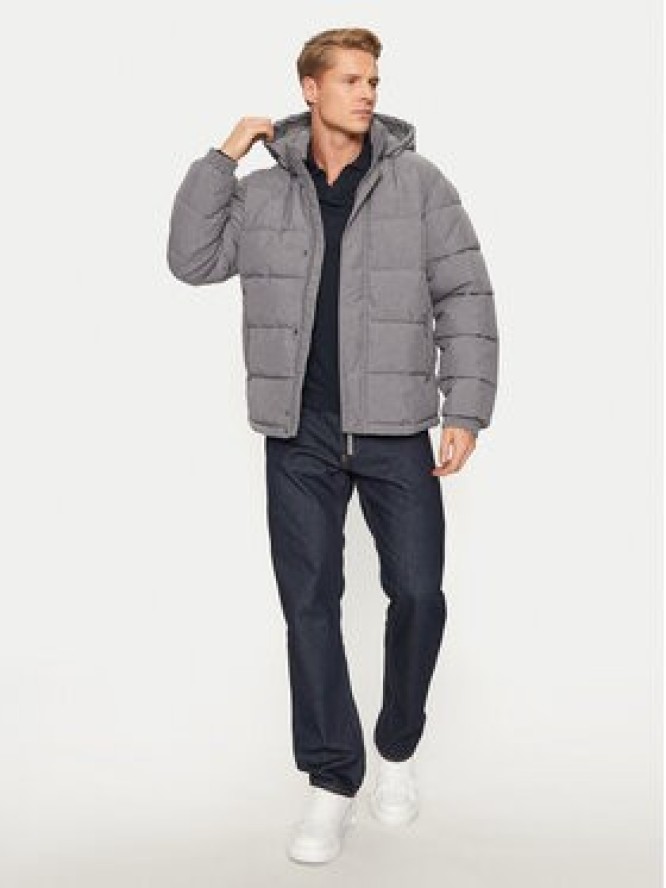 Sisley Kurtka zimowa 2WYCSN03M Szary Regular Fit