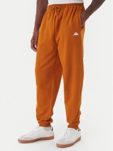 Kappa Spodnie dresowe 351Y41W XQF Beżowy Regular Fit