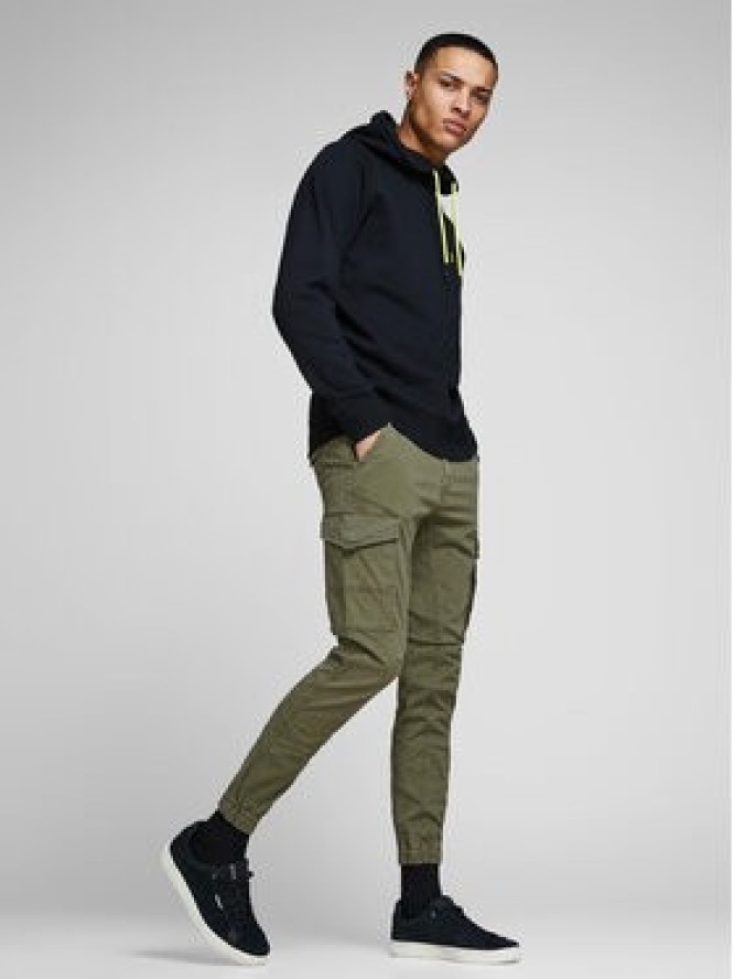 Jack & Jones Spodnie materiałowe Paul Flake 12141844 Zielony Tapered Fit