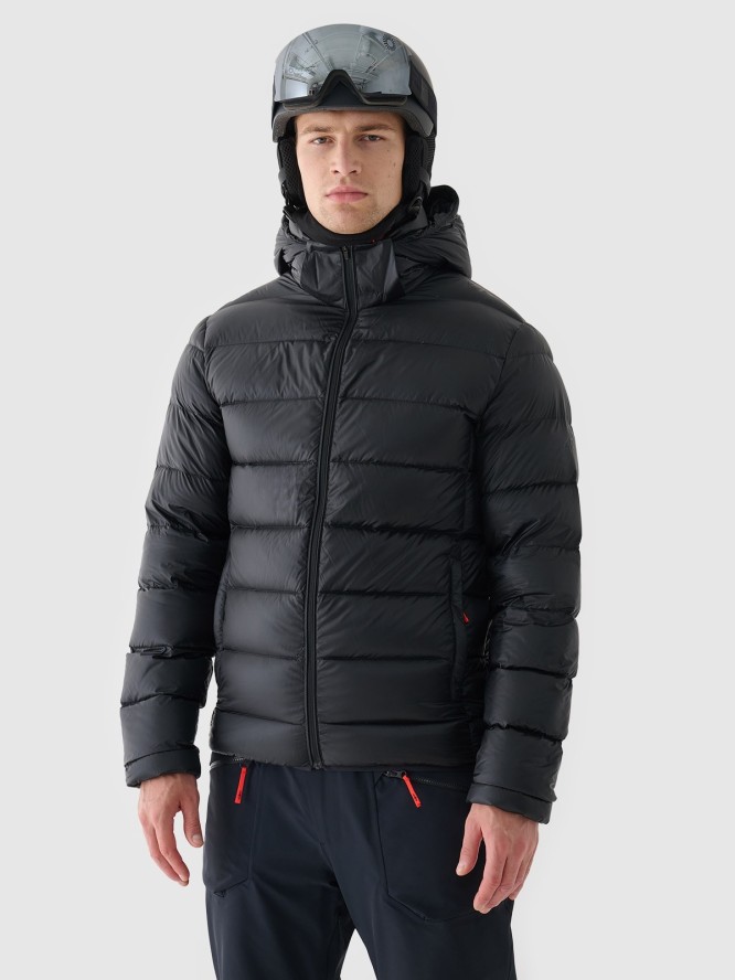 4F Kurtka narciarska puchowa z naturalnym wypełnieniem - czarna XXL