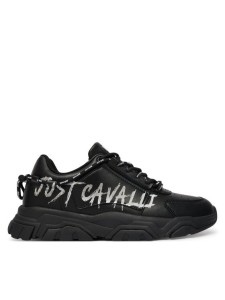Just Cavalli Sneakersy 80QA3SH1 ZPC21 Czarny