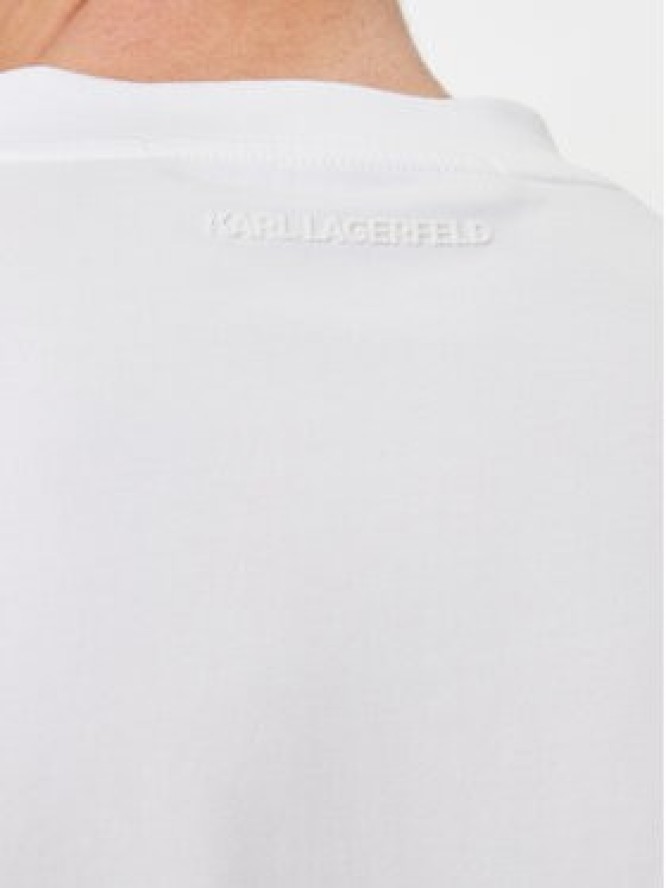 KARL LAGERFELD T-Shirt 755053 542221 Biały Regular Fit