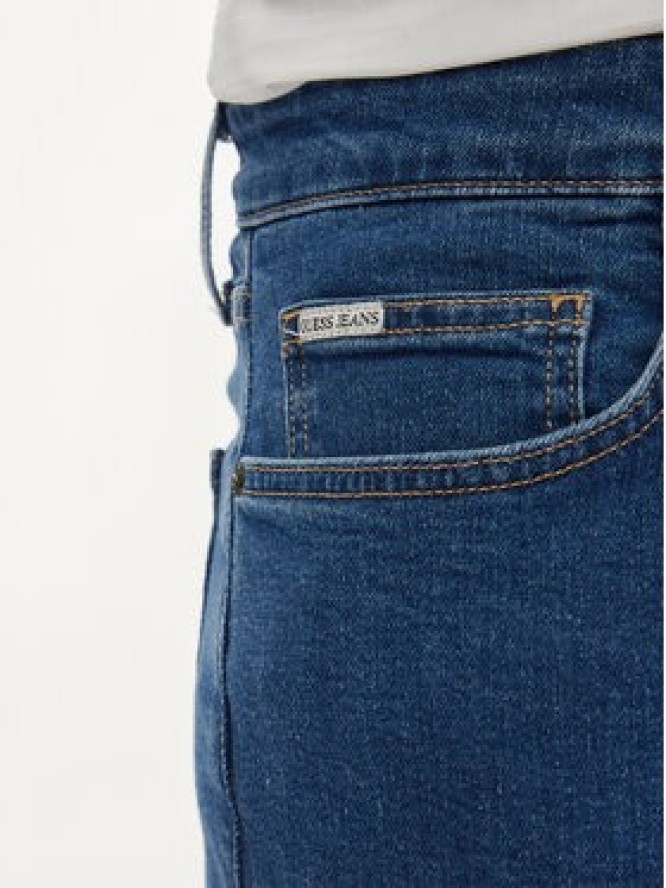 Guess Jeans Jeansy M4YA1C D5DM2 Granatowy Slim Fit