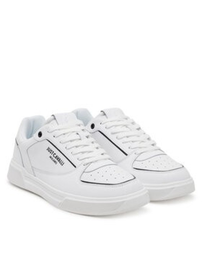 Just Cavalli Sneakersy 78QA3SB2 ZPA91 Biały