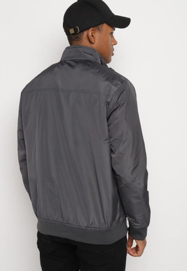Szara Kurtka Bomberka z Ociepleniem Nevetala