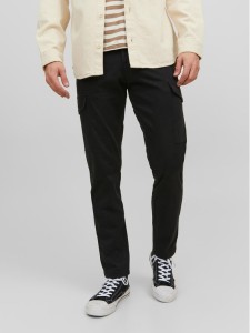 Jack & Jones Spodnie materiałowe Ollie 12224001 Czarny Regular Fit