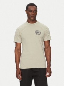 Vans T-Shirt Next Stop VN000NHPZUJ1 Beżowy Regular Fit