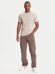 Guess T-Shirt M4GI70 KC9X0 Beżowy Slim Fit