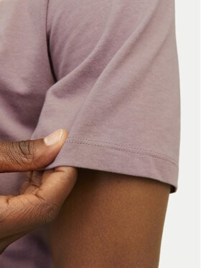 Jack & Jones T-Shirt Jjenoa 12113648 Różowy Long Line Fit