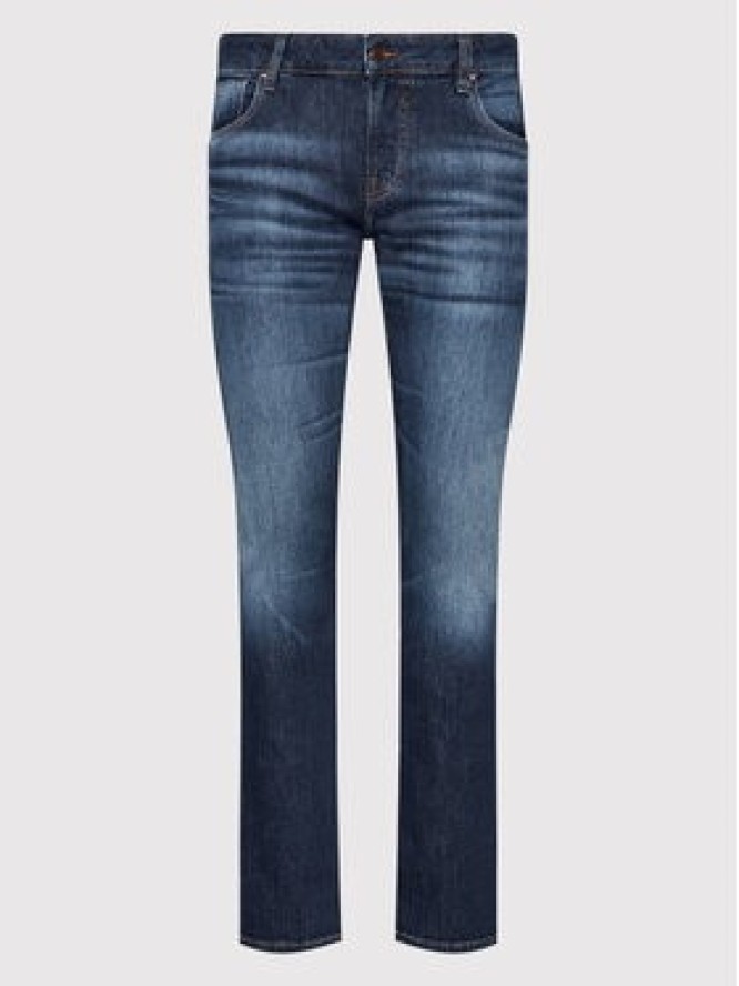 Guess Jeansy Miami M2YAN1 D4Q41 Granatowy Skinny Fit