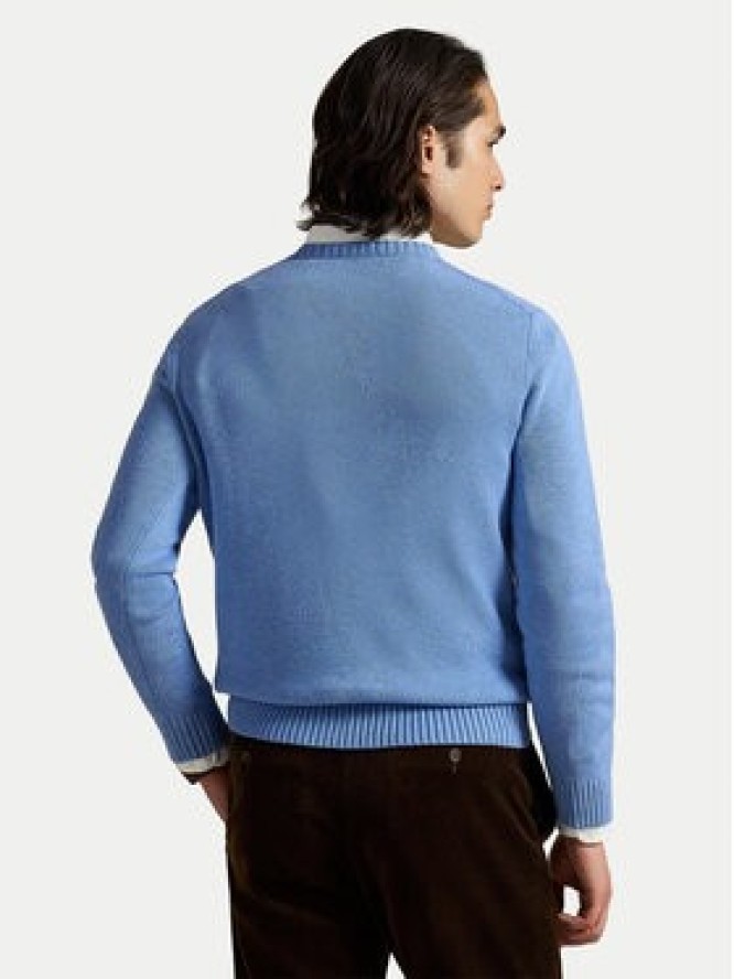 Polo Ralph Lauren Sweter 710810846038 Błękitny Regular Fit
