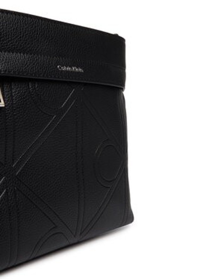Calvin Klein Saszetka Emblem Emboss Slim Flatpack LV04D3370G Czarny