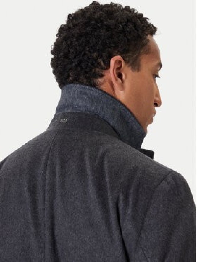 BOSS Płaszcz wełniany Hyde 50549187 Szary Slim Fit