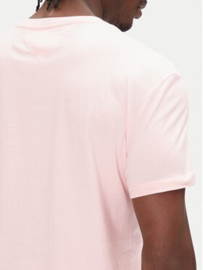 Tommy Jeans T-Shirt Linear Logo DM0DM20744 Różowy Regular Fit