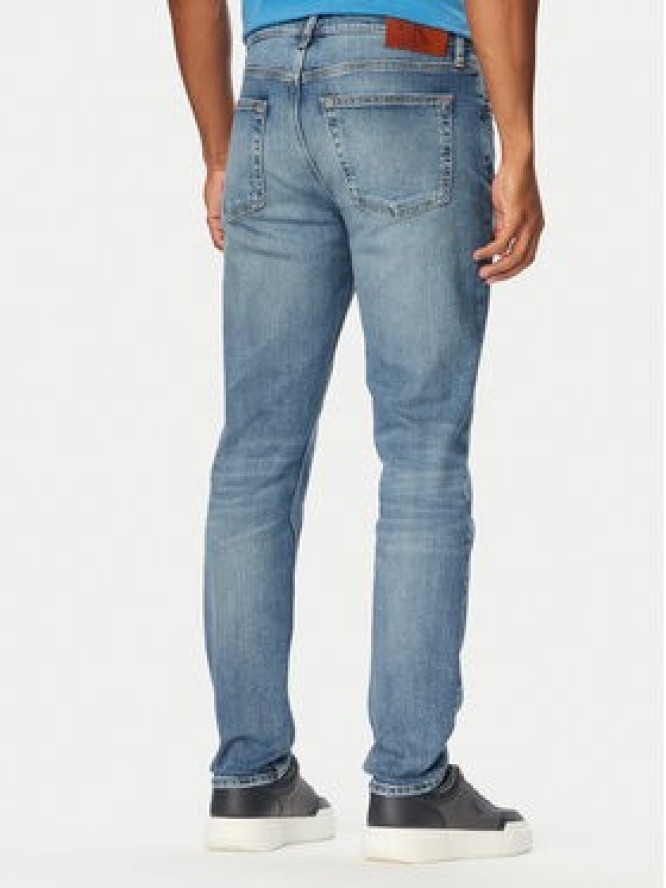 Calvin Klein Jeans Jeansy LV04RF742G Niebieski Tapered Fit
