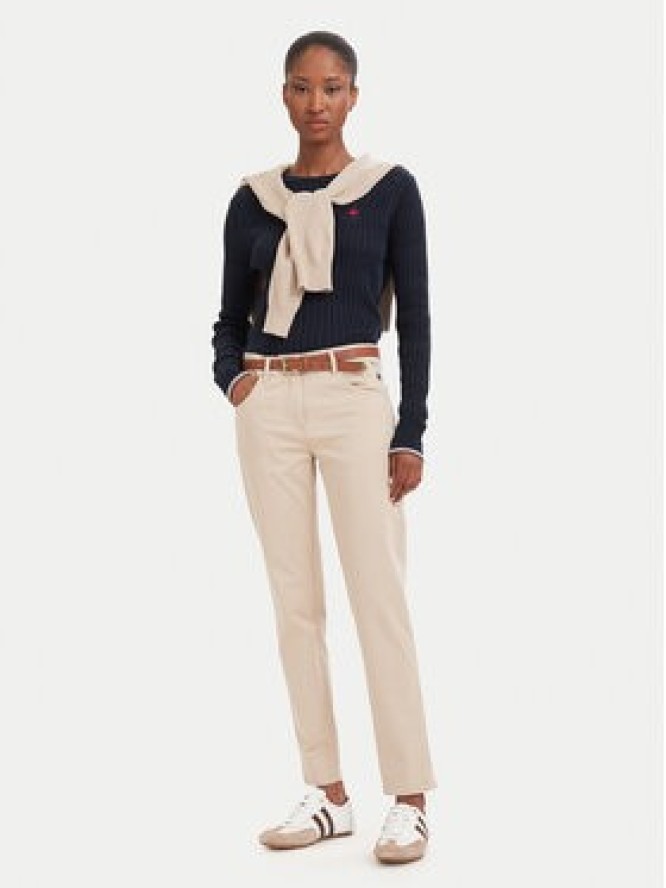 Beverly Hills Polo Club Chinosy P-SS26W-T586585 Beżowy Slim Fit