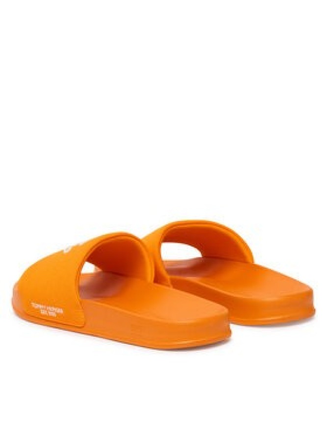 Tommy Hilfiger Klapki Logo Embroidery CanvasFM0FM05858 Pomarańczowy