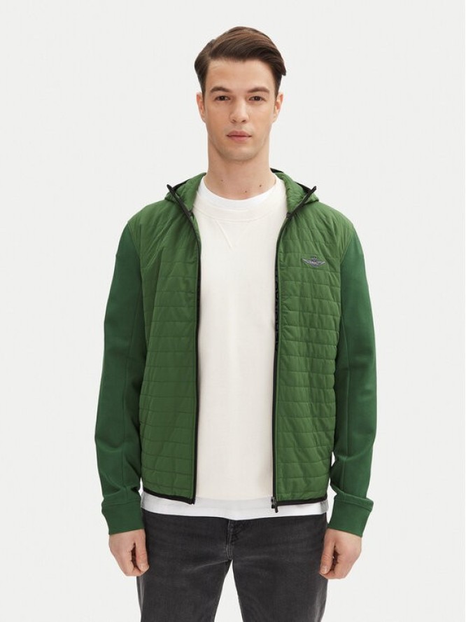 Aeronautica Militare Kurtka przejściowa 251AF498F559 Zielony Regular Fit