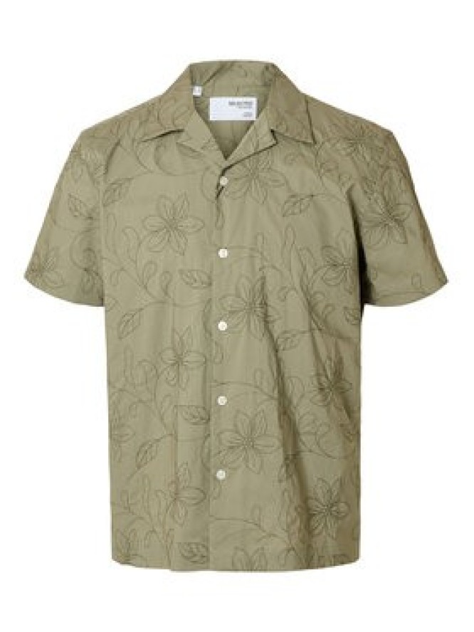 Selected Homme Koszula 16097686 Zielony Regular Fit