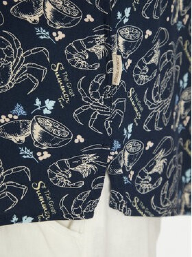 Blend Koszula 20718227 Granatowy Regular Fit