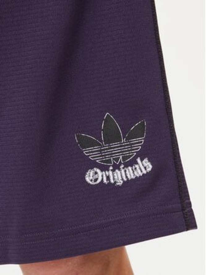 adidas Szorty sportowe Graphic Mesh JY2758 Fioletowy Loose Fit