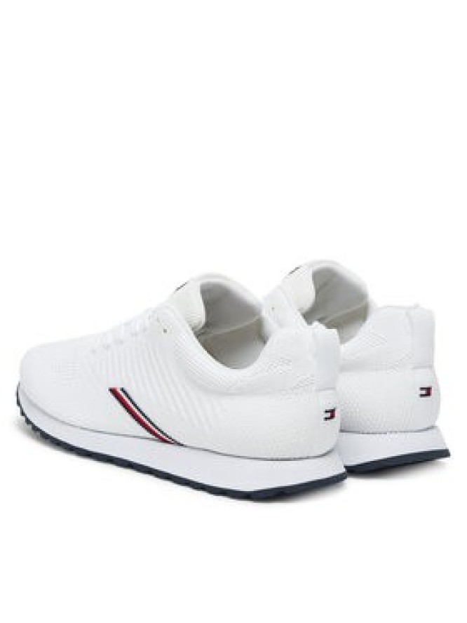 Tommy Hilfiger Sneakersy New Runner Eva Corpo Knit FM0FM05648 Biały