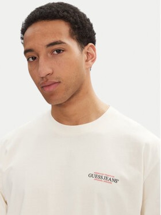 Guess Jeans T-Shirt M4BI75 K8FQ4 Écru Overshirt Fit