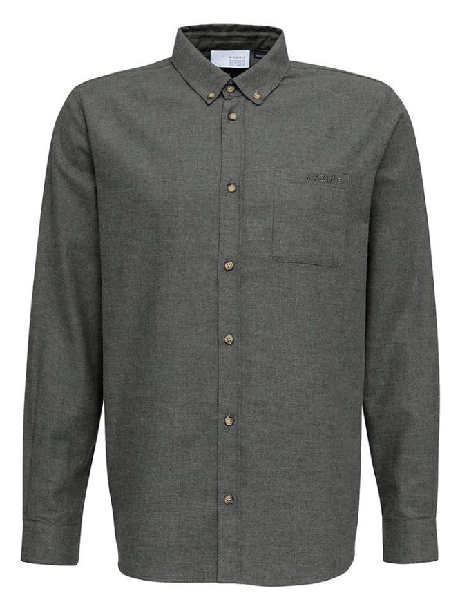 MAZINE Koszula "Simo" w kolorze antracytowym rozmiar: S
