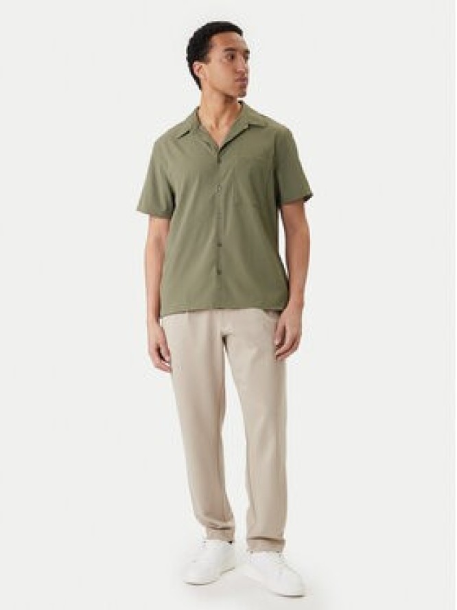 Calvin Klein Koszula LV04LF109G Zielony Classic Fit