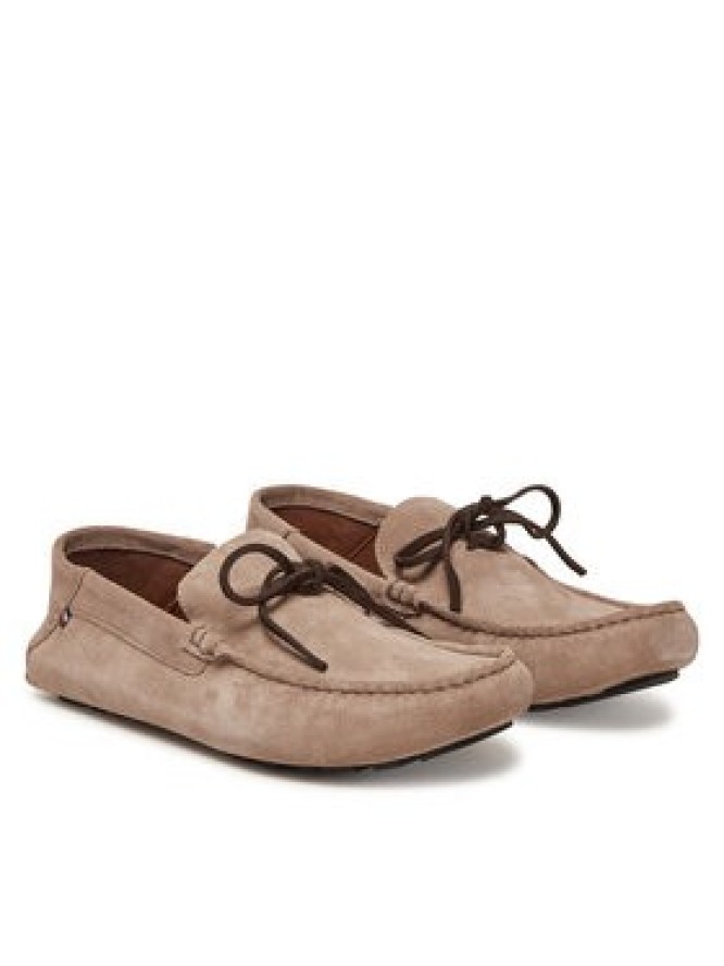 Tommy Hilfiger Mokasyny Hilfiger Folded Suede Driver FM0FM05385 Beżowy