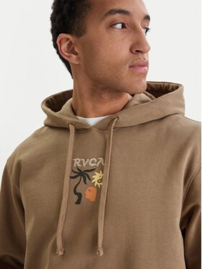 RVCA Bluza Deep Think EVYSF00138 Beżowy Boxy Fit
