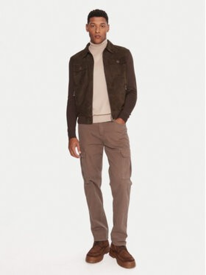 Milestone Kurtka skórzana MSRayan 531624 60700 Brązowy Regular Fit