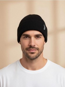 Czapka beanie - czarny