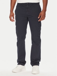 Tommy Hilfiger Spodnie materiałowe Denton MW0MW39695 Granatowy Straight Fit