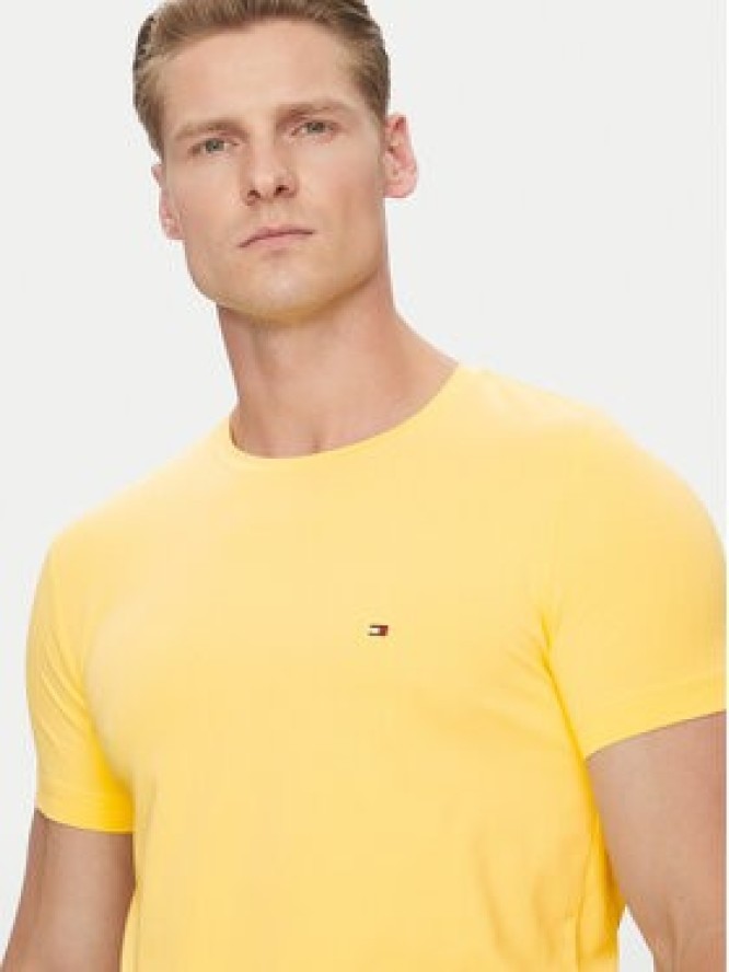 Tommy Hilfiger T-Shirt MW0MW10800 Żółty Slim Fit