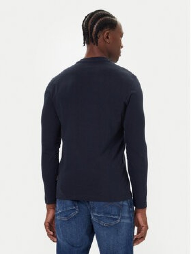 Bugatti Longsleeve 8330-85044D Granatowy Regular Fit