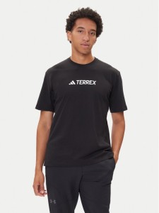 adidas T-Shirt Terrex Classic Logo JF9143 Czarny Regular Fit