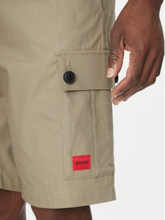 HUGO Szorty materiałowe Garlio 50510594 Brązowy Regular Fit