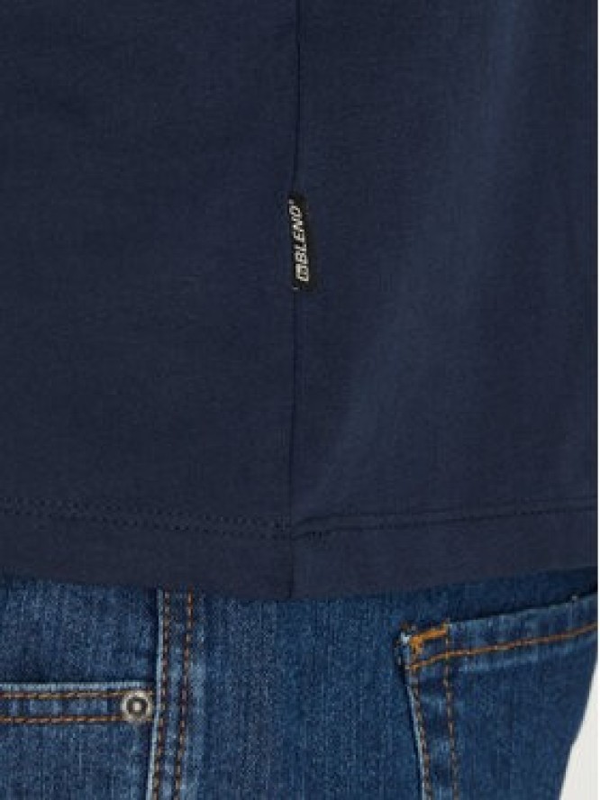 Blend T-Shirt 20717758 Granatowy Regular Fit