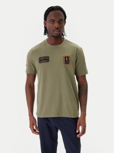 Aeronautica Militare T-Shirt 261TS2544UJ00592 Zielony Regular Fit