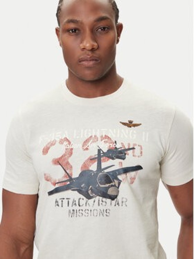 Aeronautica Militare T-Shirt 252TS2472UJ00708 Écru Regular Fit