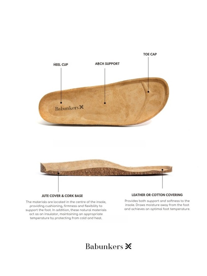 BABUNKERS Family Skórzane chodaki w kolorze jasnobrązowym rozmiar: 43