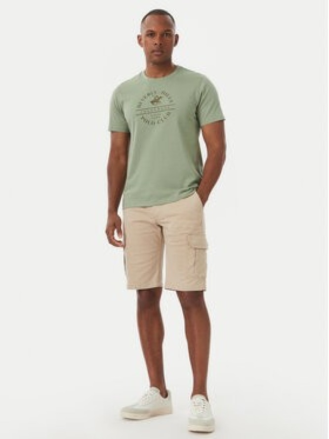 Beverly Hills Polo Club Szorty materiałowe P-SS26M-B476381 Beżowy Regular Fit