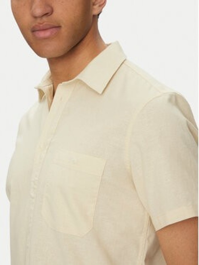 Blend Koszula 20718401 Beżowy Regular Fit