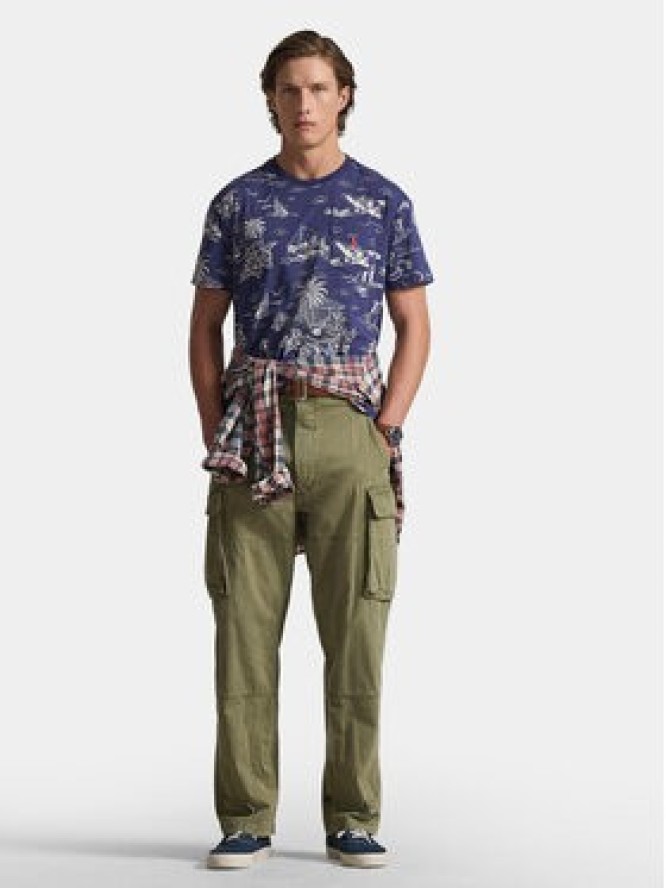 Polo Ralph Lauren T-Shirt 710B16619001 Granatowy Slim Fit