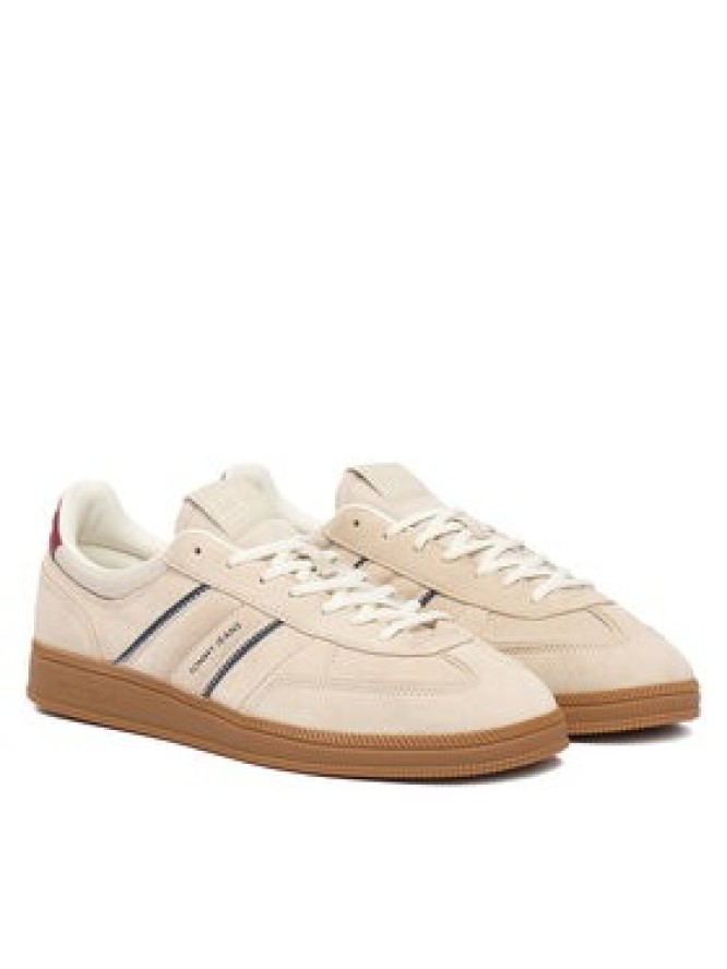 Tommy Jeans Sneakersy The Greenwich Edge Suede EM0EM01662 Écru