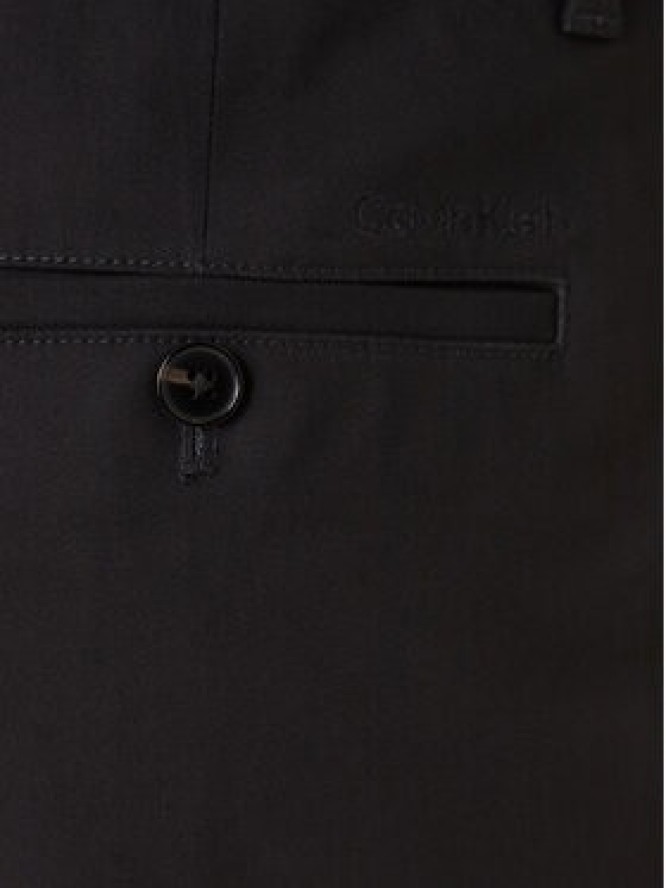 Calvin Klein Chinosy LV04LE612G Czarny Slim Fit